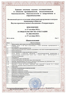 Свидетельство об аттестации лабратории неразрушающего контроля