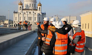 Хусейн Плиев в составе Экспертной группы посетил объекты участника Конкурса «Надёжный строитель России-2021» – Патриарший пешеходный мост и Музей современного искусства ГЭС-2